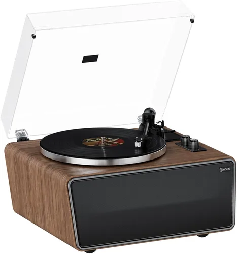 Vista 9 de Reproductor de discos de vinilo con altavoces, Bluetooth, AT-3600L, 33/45RPM, grabación de PC