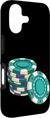 Vista 3 de Poker Chips I Texas Holdem Casino Cards Poker Case Poker Case Funda para iPhone 17