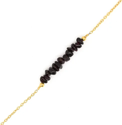 Vista 53 de Gempires Natural Chips Bar Bracelet, Energy Healing Crystals, Birthday, Gift for Her, Gemstone Jewelry 8 inch