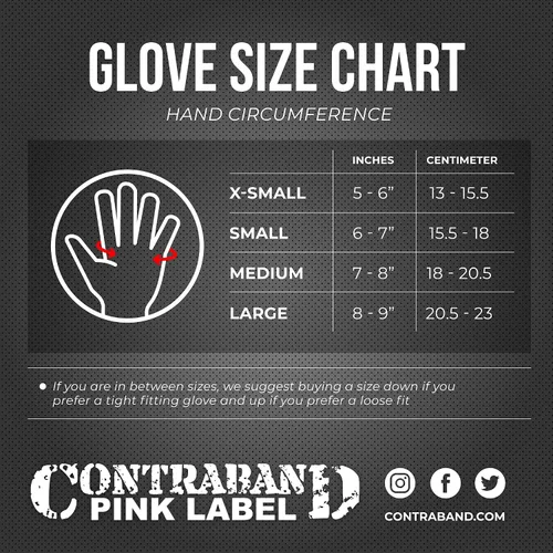 Vista 2 de Contraband Pink Label 5237 – Guantes de levantamiento de pesas con calavera, para mujer, Serie Design (1 par), Gris, M