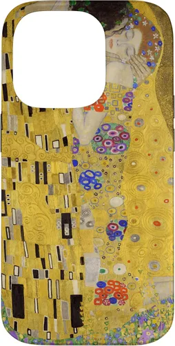 Vista 17 de Gustav Klimt's The Kiss Famous Painting Case for iPhone 17
