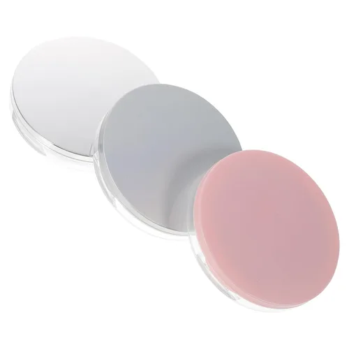 Vista 9 de CALLARON Caja de polvo con espejo, esponjas de maquillaje para base, maquillaje de soplo, rubor, maquillaje, contenedor de polvo recargable, esponja