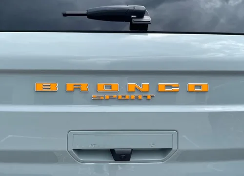 Vista 8 de Superposiciones de letras para portón elevador trasero, compatibles con Bronco Sport 2021-2026