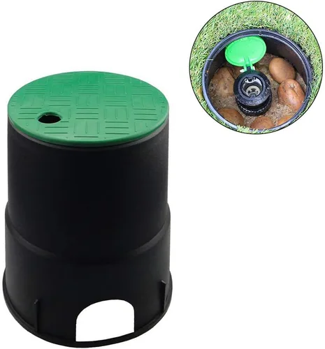 Vista 6 de Zerodis Accesorios, Cubierta de plástico Sistema de rociadores Cubierta de la caja de la válvula Caja negra Cubierta de válvula verde Cubierta