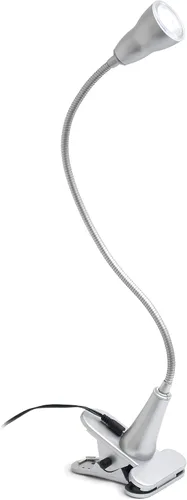 Vista 5 de Simple Designs LD2015-SLV 1W LED cuello de cisne Clip luz lámpara de escritorio