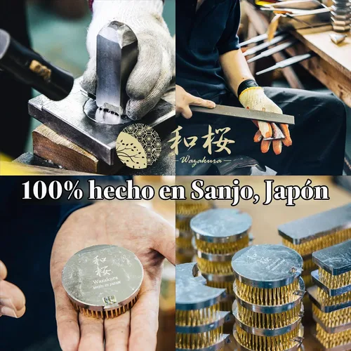 Vista 7 de Wazakura Herramienta peladora de espinas de rosas, 100% fabricada en Japón, 4.2 pulgadas (4.213 in) con soporte para dedos, herramienta