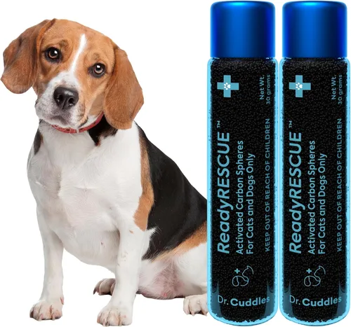 Vista 10 de Dr. Cuddles ReadyRESCUE – Carbón Activado de Nueva Generación para Perros y Gatos, 30g - Desintoxicación de Toxinas de Grado Veterinario - Botiquín