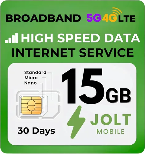 Vista 13 de Kit de iniciación - Tarjeta SIM de datos Jolt Mobile para cámara, rastreadores GPS, routers, tabletas y dispositivos IoT - Kit SIM 3 en 1, estándar