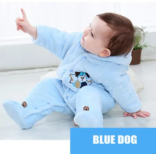 Vista 5 de Gaorui Traje de bebé recién nacido, con capucha, abrigo de invierno, ropa para niños pequeños