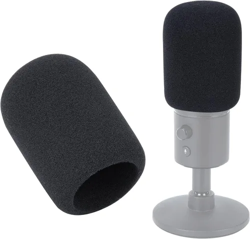 Vista 8 de Para Razer Seiren X Boom Arm, soporte de micrófono resistente con cubierta de espuma y adaptador, brazo de micrófono compatible con Blue Yeti