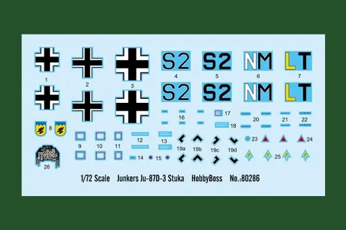 Vista 3 de Hobby Boss Junkers Ju 87D-3 Stuka Kit de montaje fácil