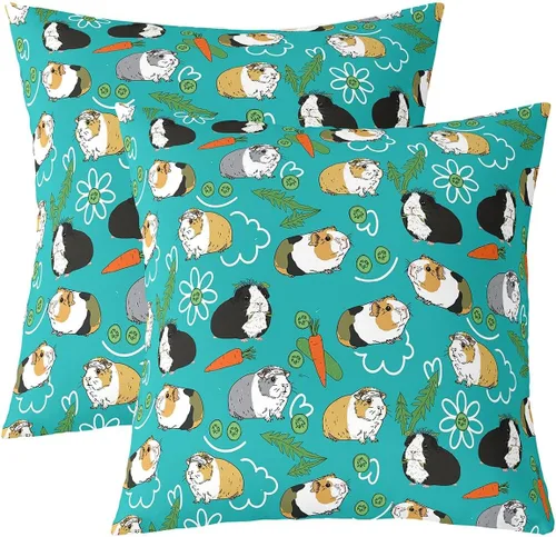Vista 20 de Feelyou Juego de 2 fundas de almohada de leopardo de 16 x 16 pulgadas, fundas decorativas con estampado de guepardo, decoración del hogar, funda