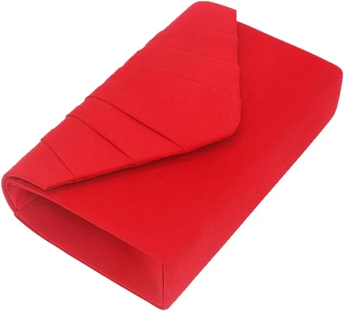 Vista 4 de ZIUMUDY Bolsos de embrague plisados sobre de terciopelo elegante de la boda de la noche de la cadena
