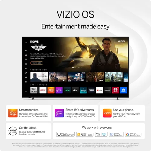 Vista 8 de VIZIO Smart TV Quantum Pro 4K 120Hz QLED HDR10+ de 50 pulgadas con Dolby Vision, Active Full Array, 240Hz @ 1080p PC Gaming, WiFi 6E, Apple AirPlay