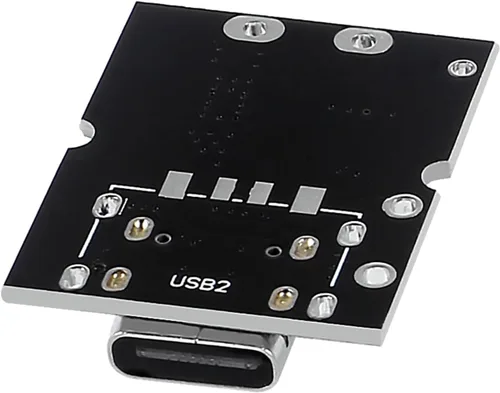 Vista 7 de 12 unidades tipo C USB 5V 2A Step-Up módulo de alimentación convertidor de aumento de batería de litio placa de protección de carga con indicador