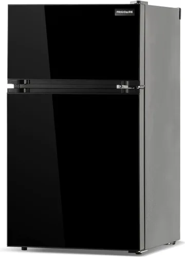 Vista 3 de Frigidaire, Refrigerador de 3 pies cúbicos, vidrio de dos puertas, negro