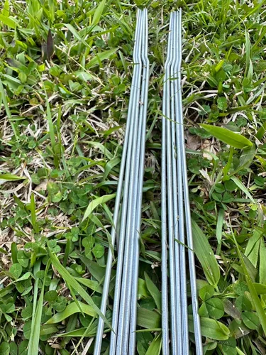 Vista 3 de Estacas de metal para letreros de patio, alambre de estacas de 18 pulgadas de alto, alambre grueso de calibre 9, galvanizado y resistente al óxido
