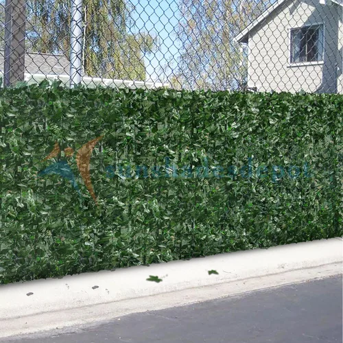 Vista 7 de TANG Sunshades Depot - Valla de privacidad de tipo panel de hiedra artificial, 4 o 6 pulgadas