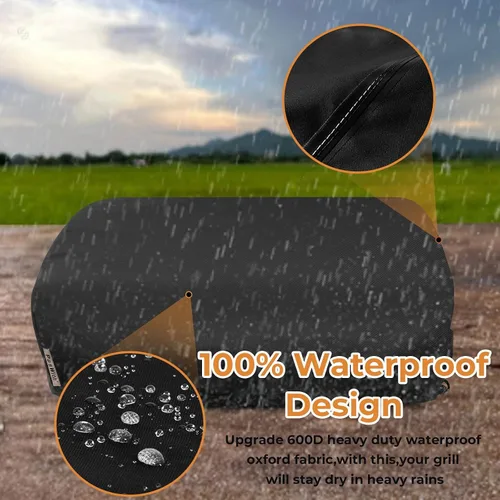 Vista 3 de Cubierta de plancha para plancha de mesa Blackstone de 22 pulgadas con capucha, ajuste personalizado, impermeable, resistente a los rayos UV