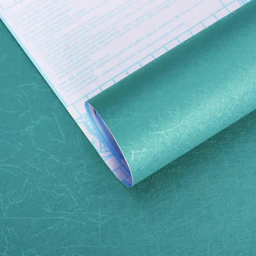 Vista 2 de Safiyya Papel tapiz de seda verde azulado para despegar y pegar, papel de contacto texturizado verde azulado, papel tapiz bohemio para dormitorio