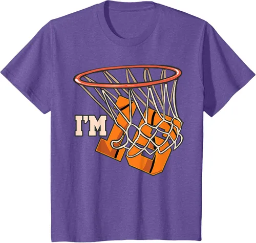 Vista 60 de Camiseta número 15 con temática de baloncesto para fiesta de cumpleaños, Negro, S