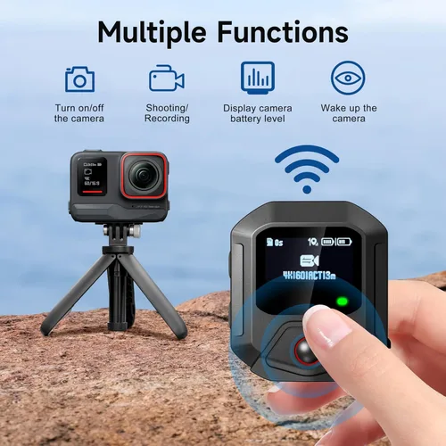 Vista 4 de Control remoto GPS para cámaras Insta360 X5/X4/X4 Air X3/Go 3S/ACE pro 2/ACE Pro/ONE X2, accesorios de acción inteligente de 25M de alcance