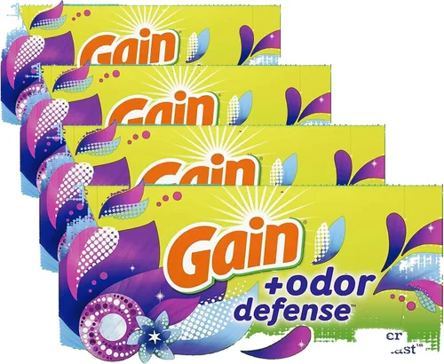 Vista 14 de Gain - Sábanas para secadora más defensa de olores, aroma súper fresco, 240 unidades, ayuda a combatir la estática y el olor, sábanas para lavandería