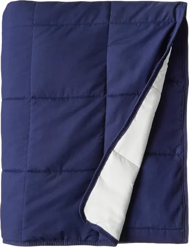 Vista 7 de Dearfoams Manta con peso de piel sintética súper suave, 12 libras, marrón, 48 x 72 pulgadas