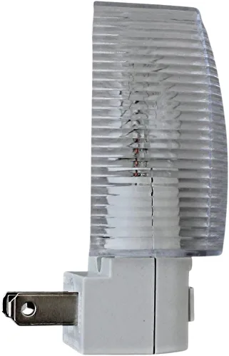 Vista 6 de Juego de 2 interruptores de encendido/apagado de luz nocturna con certificación UL, base blanca transparente, parte superior transparente adecuada