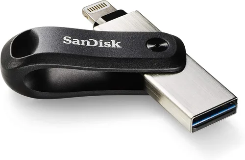 Vista 2 de SanDisk Unidad flash iXpand Go de 128 GB - Para tu iPhone 14 o anterior - Crea espacio en tu iPhone - SDIX60N-128G-GN6NE