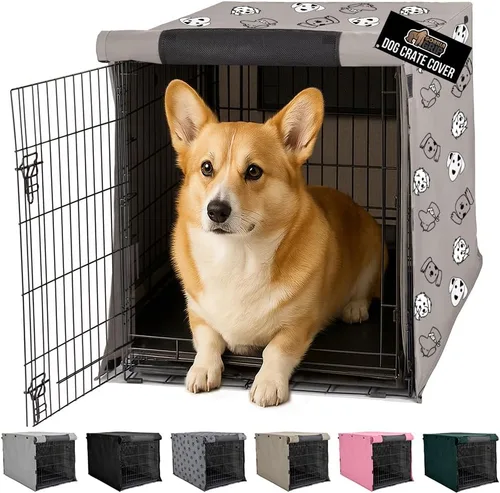 Vista 24 de GORILLA GRIP - Fundas para jaula de perro, cubierta de alambre para perrera Compatible con jaulas para perros de Amazon Basics, cubierta
