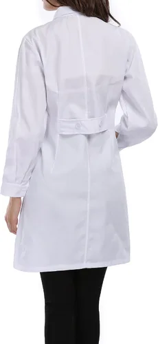 Vista 4 de Taylor Eddie - Bata de laboratorio para mujer, color blanco