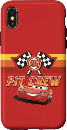 Vista 5 de Funda para iPhone 13 Pro Max Disney Pixar Cars Two Lightning McQueen Pit Crew 95