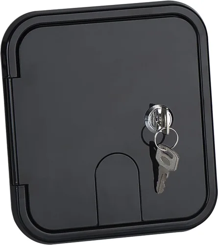 Vista 5 de LCGP Puerta de Acceso para RV Cable Eléctrico Cable de Alimentación para Remolque Escotilla de Cable Puerta de Almacenamiento de Manguera para Negro