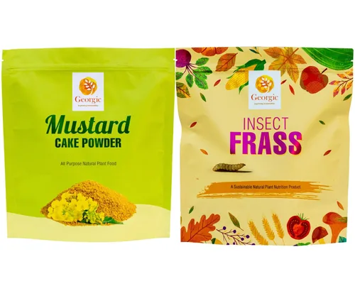 Vista 11 de Polvo de pastel de aceite de mostaza, fertilizante natural multiusos para flores, verduras, hierbas, árboles frutales y plantas, alimentos naturales
