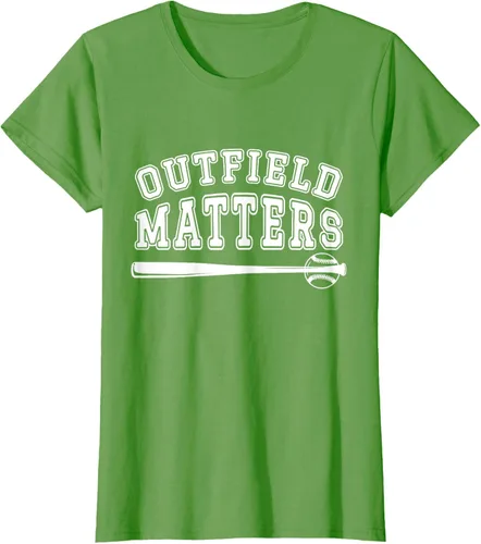 Vista 3 de Playing Baseball Outfield Matters - Camiseta Baseball Outfields Funny, Rojo