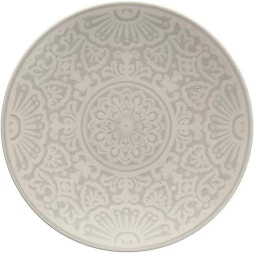 Vista 9 de Fortessa Havana Vitrified China Coupé - Plato sin marco, 4 unidades, adobo, pan y mantequilla, 6.25 pulgadas Adobo Marrón