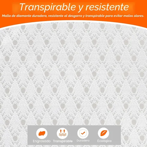 Vista 2 de Polecasa - Bolsa de lavandería de malla de diamante resistente, extragrande Bolsa para ropa sucia, capacidad para 2-3 cargas, malla resistente a