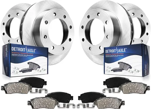Vista 19 de Detroit Axle - Kit de frenos para Mazda CX-5 2019-2024, rotores de freno de disco pastillas de freno de cerámica con herrajes 2020 2021 2022 2023