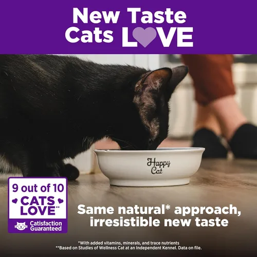 Vista 5 de Wellness, Comida Completa para Gatos, Saludable, Natural, Libre de Granos, Seca.