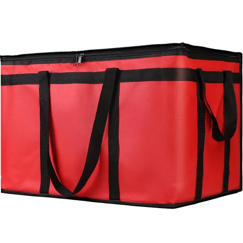Vista 41 de Paquete de 1 bolsa aislada para entrega de alimentos con parte inferior dura, calentadores de alimentos comerciales XXXL para Uber Eats/Doordash