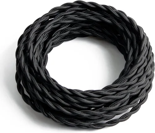 Vista 15 de Cable trenzado cubierto de tela para lámpara de 25 pies, 18/2 industrial eléctrico estilo vintage, calibre 18 estilo antiguo para lámpara retro
