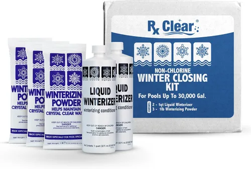 Vista 8 de Rx Clear Kit de cierre de invierno Productos químicos para el invierno sin cloro para piscinas sobre o enterradas Abierto a una piscina