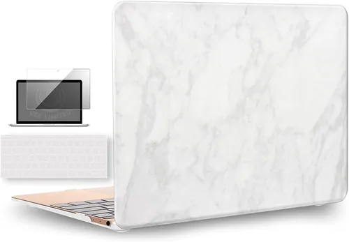 Vista 27 de UESWILL Funda rígida mate 3 en 1 compatible con MacBook de 12 pulgadas con pantalla Retina modelo A1534 + funda de teclado y protector de pantalla
