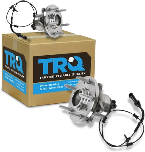 Vista 123 de TRQ Juego de 2 rodamientos de rueda delantera y conjunto de cubo compatible con Tesla 3 2020 Y 2018-2019 para Tesla 3 2020 Tesla Y AWD 2018-2019