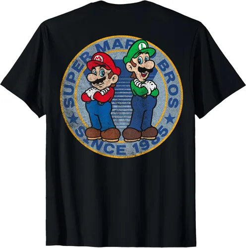 Vista 2 de Super Mario Bros Luigi Left Chest Since 1985 - Camiseta gráfica