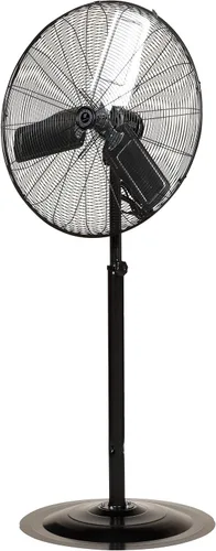 Vista 20 de TPI Corporation CACU30WO Ventilador oscilante de montaje en pedestal de alta velocidad de 30 pulgadas para garaje, comercial, industrial, motor de 3