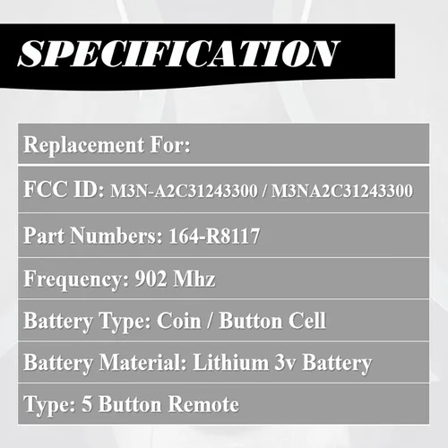 Vista 4 de MechanMagic Llavero de repuesto compatible con Ford F-150 F-250 F-350 F-450 2015-2017 con control remoto de entrada inteligente sin llave con puerta