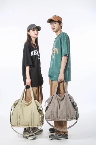 Vista 9 de Micmores Bolso de mano para mujer, bolso retro estilo hobo cruzado, bolso grande de lona para la escuela, trabajo, viajes, compras