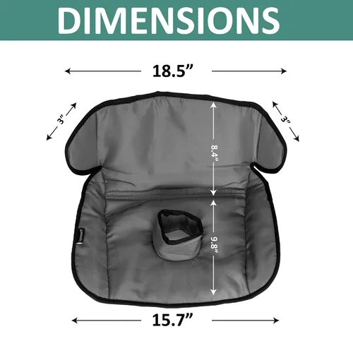 Vista 7 de Lynmark Funda protectora para asiento de automóvil para entrenamiento de orinal - Almohadillas suaves impermeables para niños pequeños y asiento